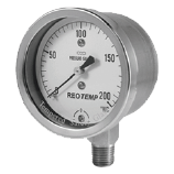 Reotemp All Stainless Stell Low Pressure Gauge, Series PCS